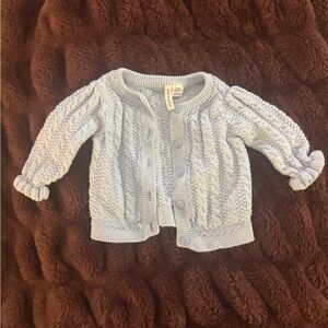 Janie and Jack Soft Blue Knit Sweater